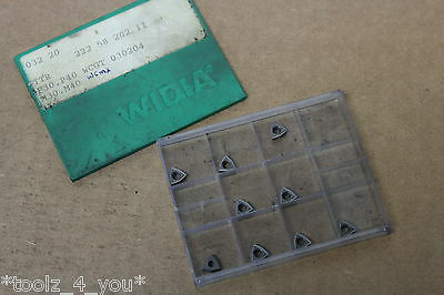 9x New Widia WCGT030204 P30 P40 Carbide Inserts For Drilling CI638