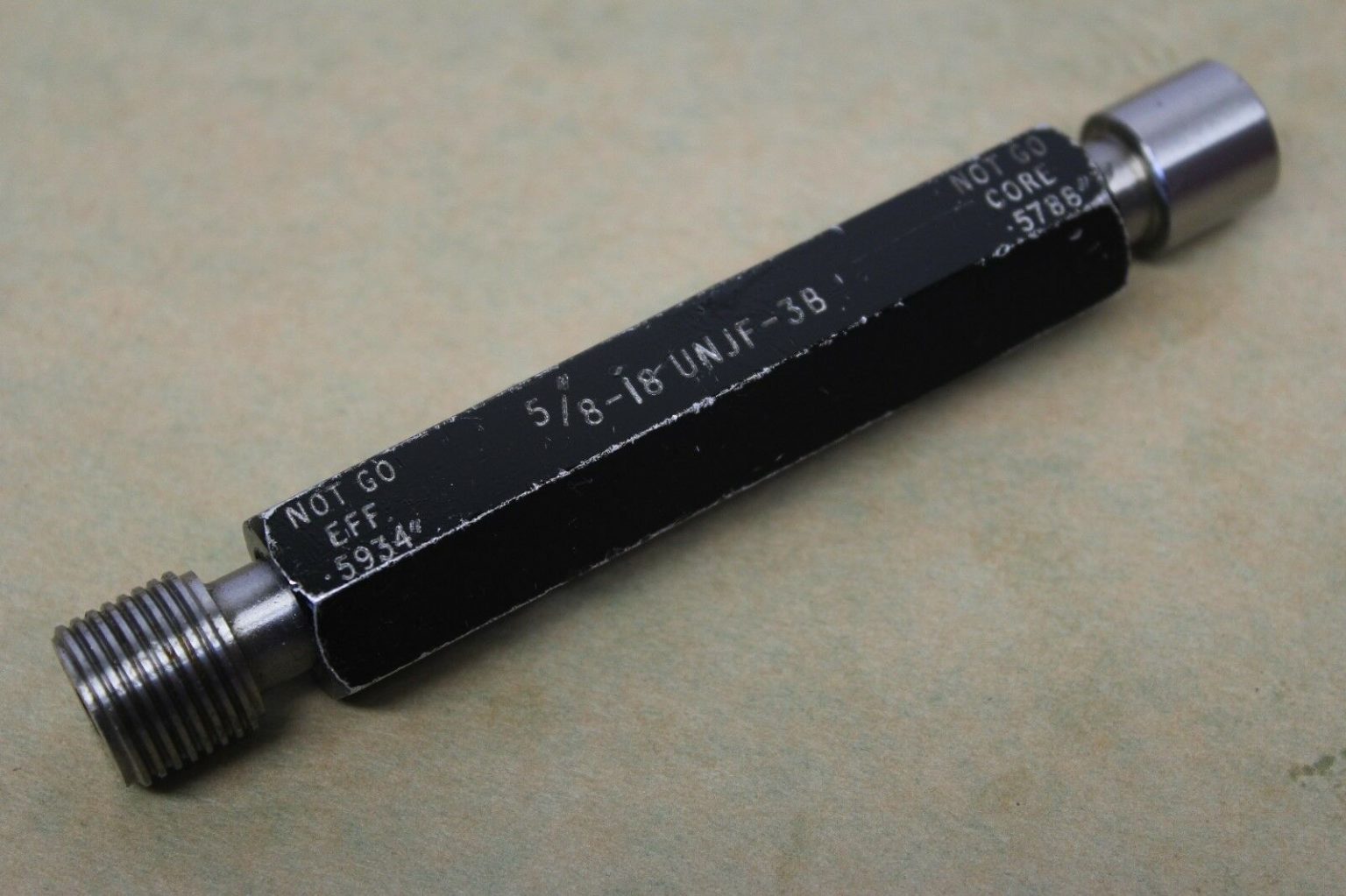 Matrix 5/8″ x 18 UNJF 3B NO GO & Core Screw Thread Plug Gauge ME1143 ...