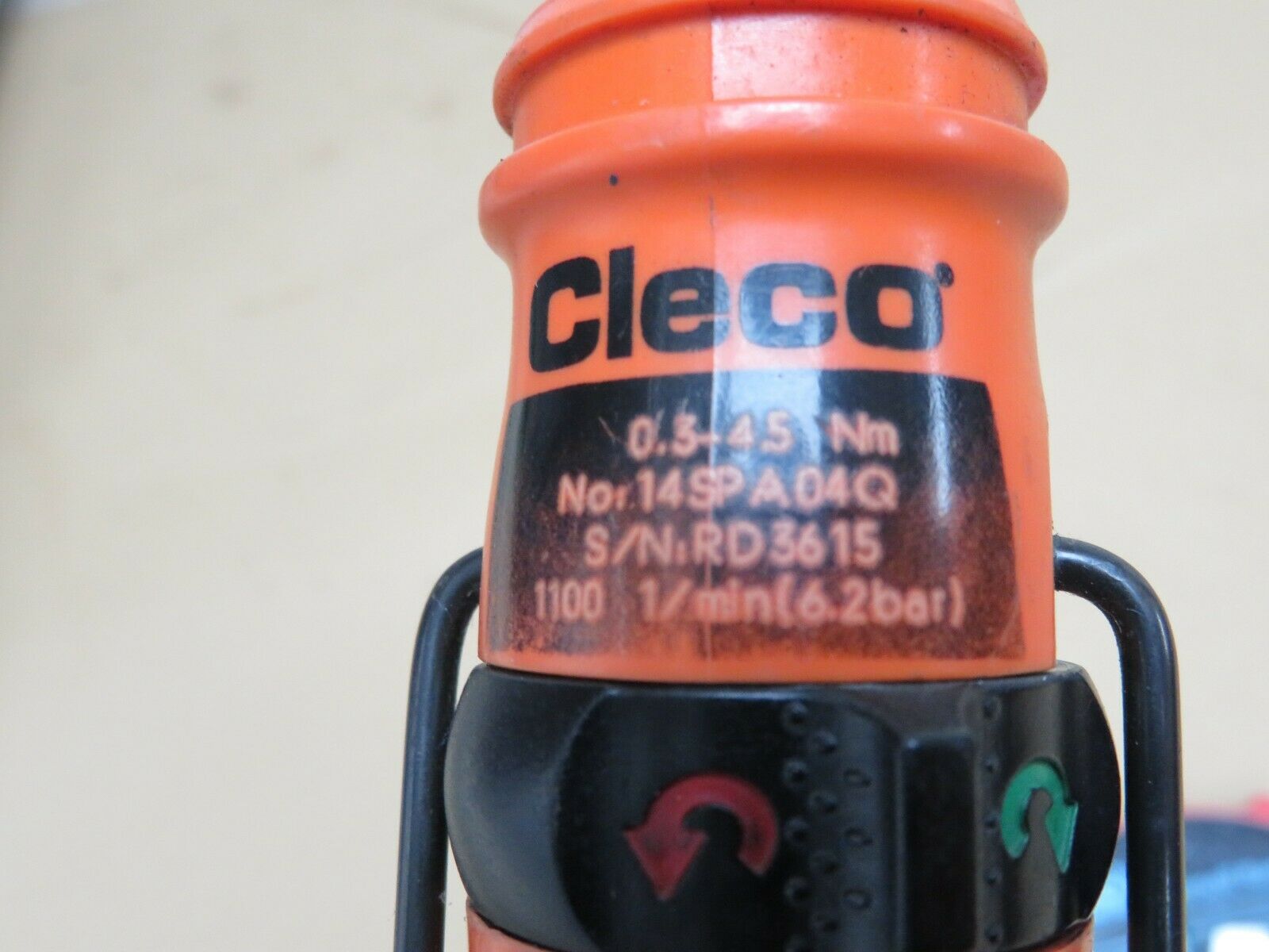 Cleco 14SPA04Q Quick Change Inline Reversing Air Screwdriver & Tool