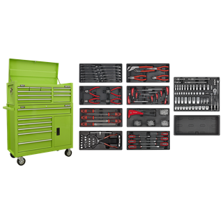 American PRO® Tool Chest Combination with 117pc Tool Kit - Green