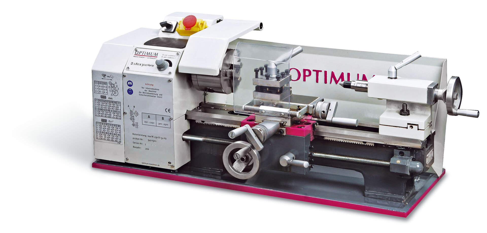 Optimum quantum D 180×300 Vario Lathe